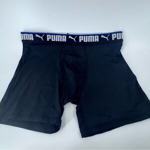 Puma Black Boxer Briefs with Elastic Logo Waistband‎